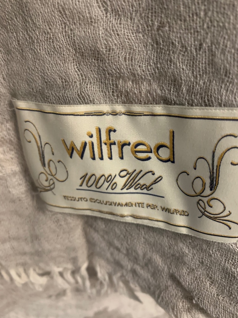 Wilfred wool scarf